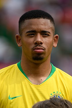 Gabriel Jesus, jogador de Seleção Brasileira de Futebol