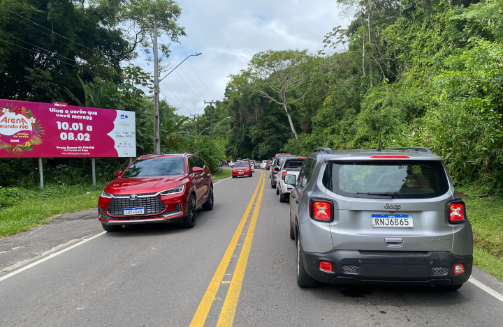 Ponte de Matinhos-Guaratuba, rodovia de acesso tem expectativa de congestionamento Ponte de Matinhos-Guaratuba, rodovia de acesso tem expectativa de congestionamento
