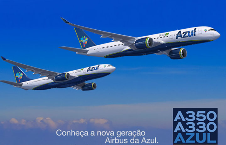 Companhia aérea Azul faz primeiro voo a Paris