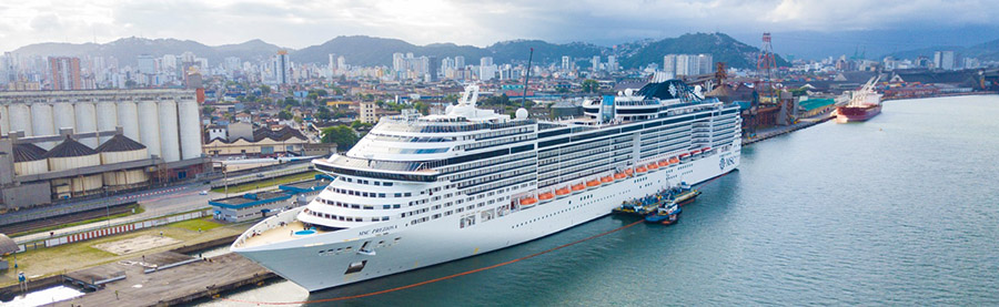 Navios de cruzeiro vão viajar pelos mares do Brasil, até maio