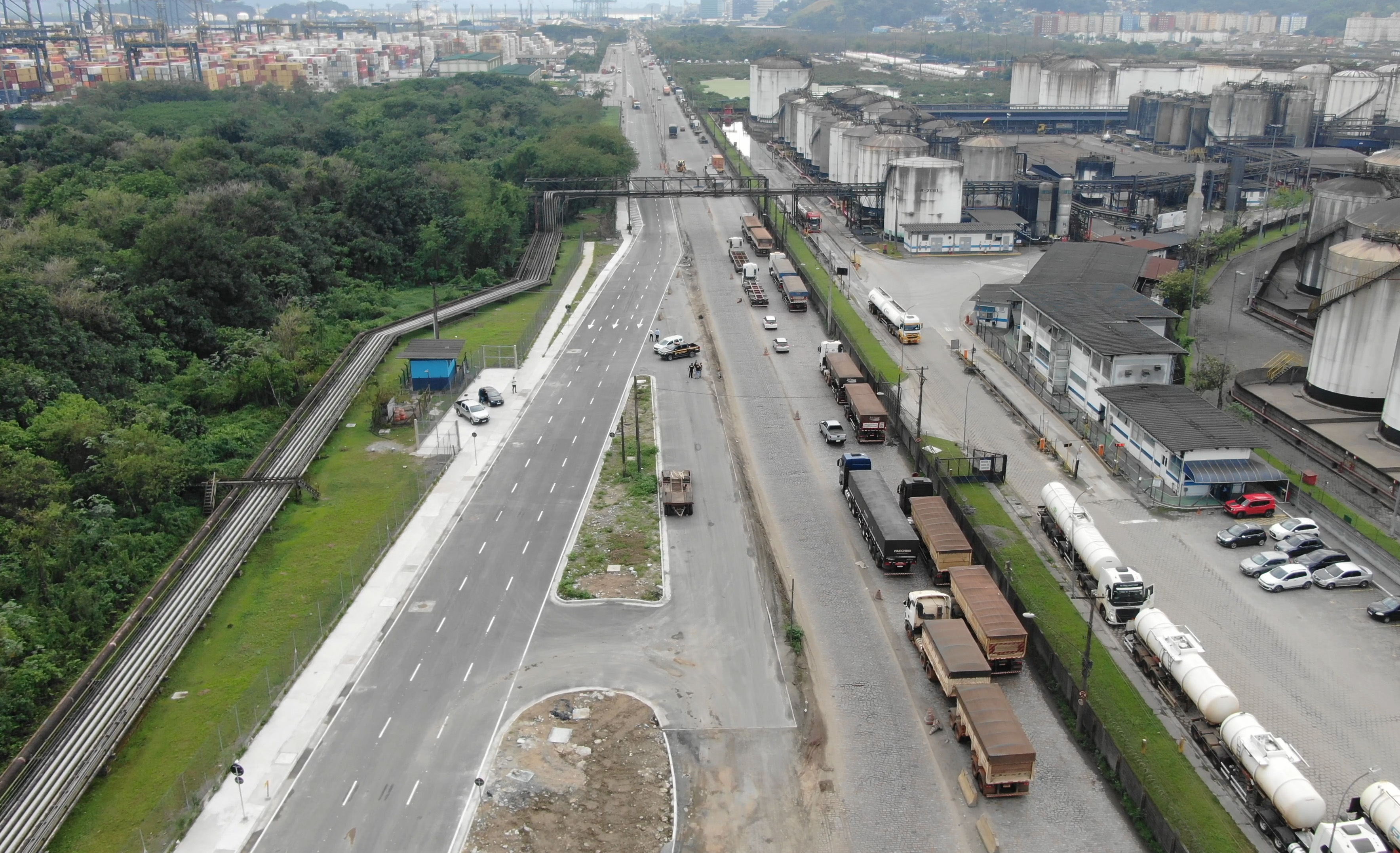 Obra amplia capacidade do tráfego no Porto de Santos: R$ 27,45 milhões