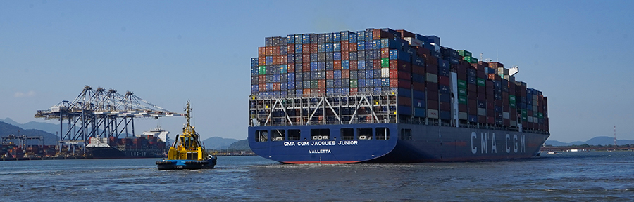 Tarifaço dos EUA causa movimento de 96% nas exportações pelo Porto de Santos