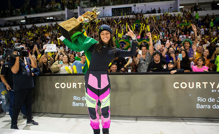 Rayssa Leal ganha super Coroa da Liga Mundial de Skate