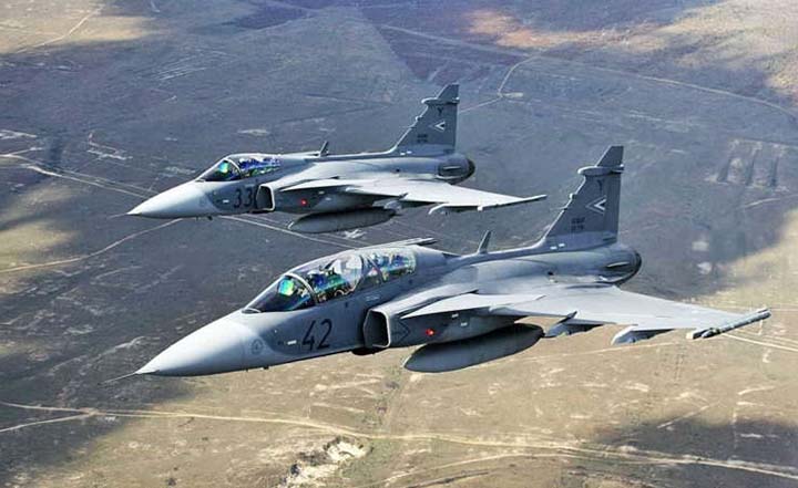 Aviões de caça Gripen incorporados à frota do Brasil 